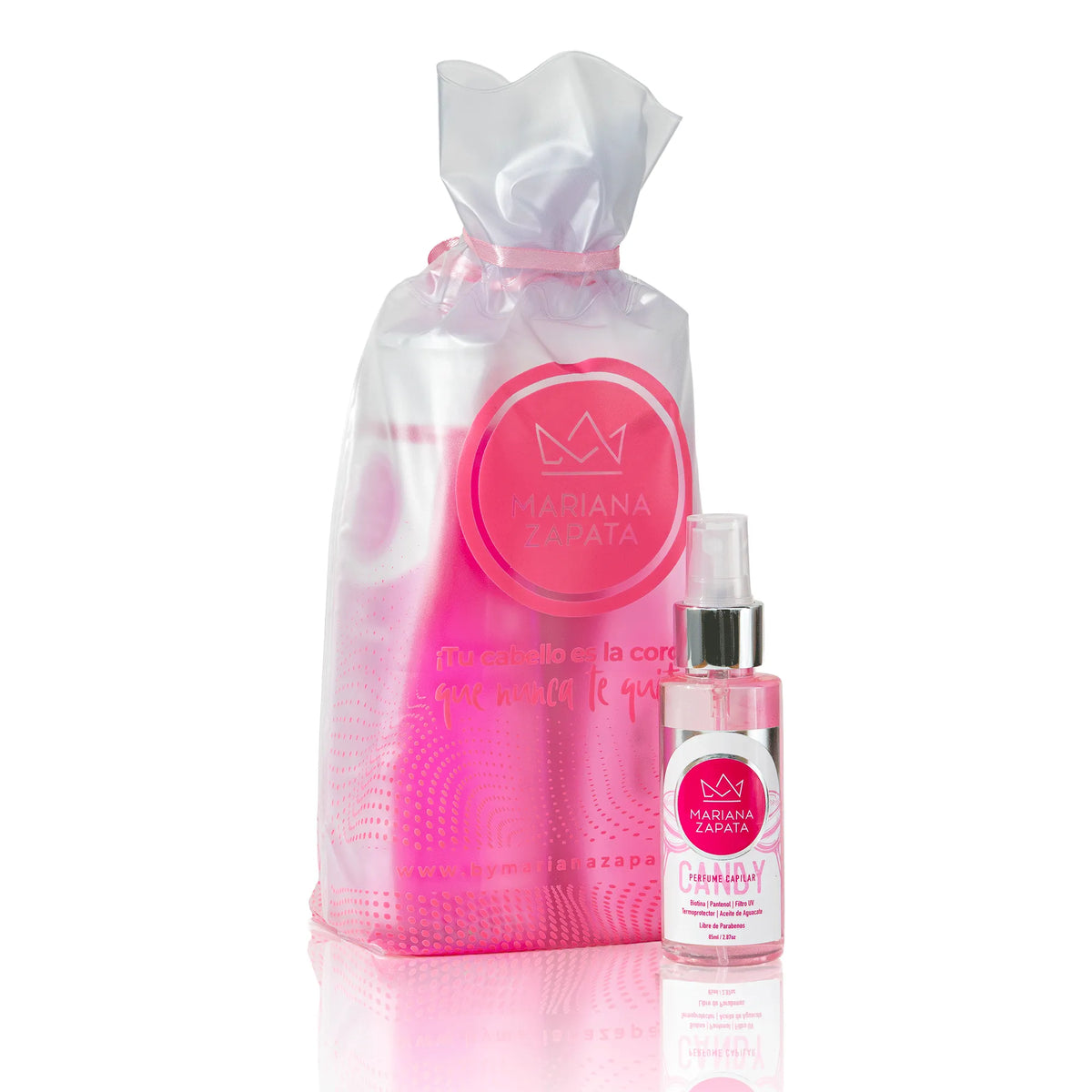 Kit Luxury aroma Candy, botella y perfume capilar – By Mariana Zapata