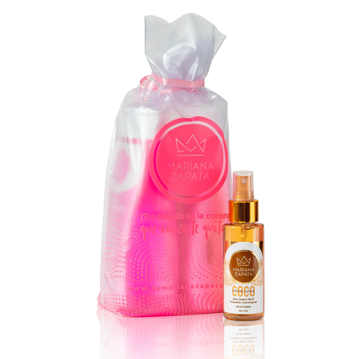 Kit Luxury aroma Coco, botella y perfume capilar – By Mariana Zapata