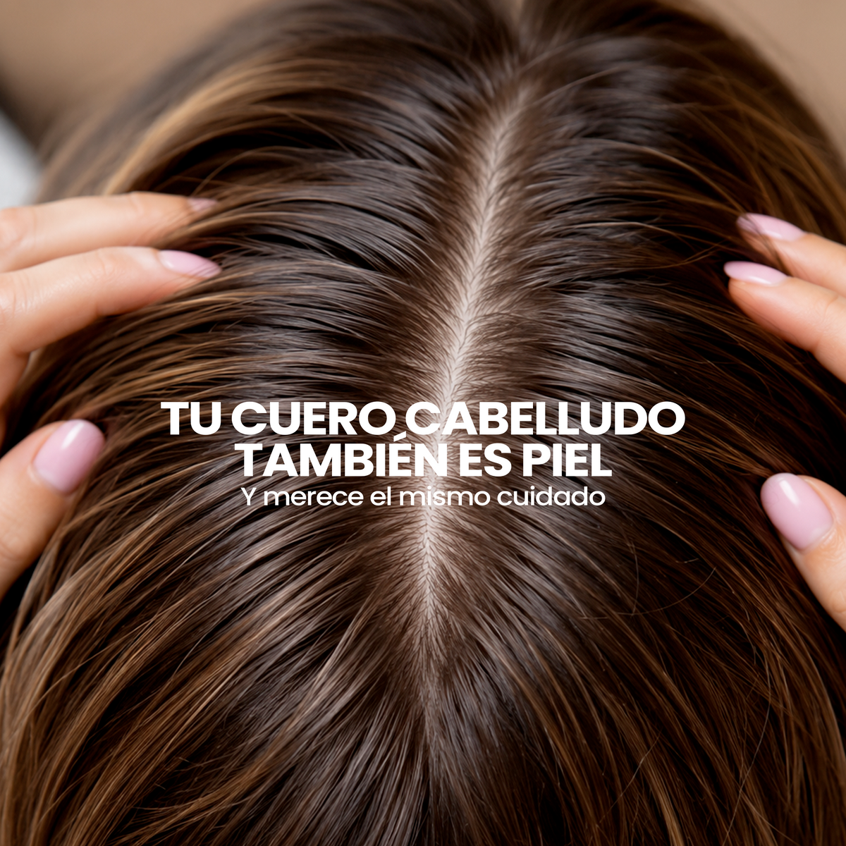 Gráfico: 'Tu cuero cabelludo también es piel', aplicación con gotero – By Mariana Zapata