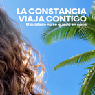 Gráfico: 'La constancia viaja contigo, el cuidado no se queda en casa' – By Mariana Zapata