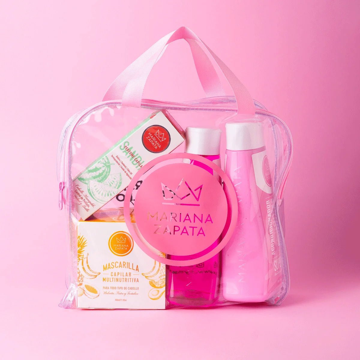 Kit Fuerza Capilar aroma Sandía en bolsa de regalo – By Mariana Zapata