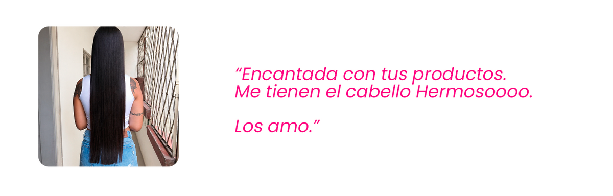 Testimonio de clienta: 'Encantada con tus productos, me tienen el cabello hermoso' – By Mariana Zapata